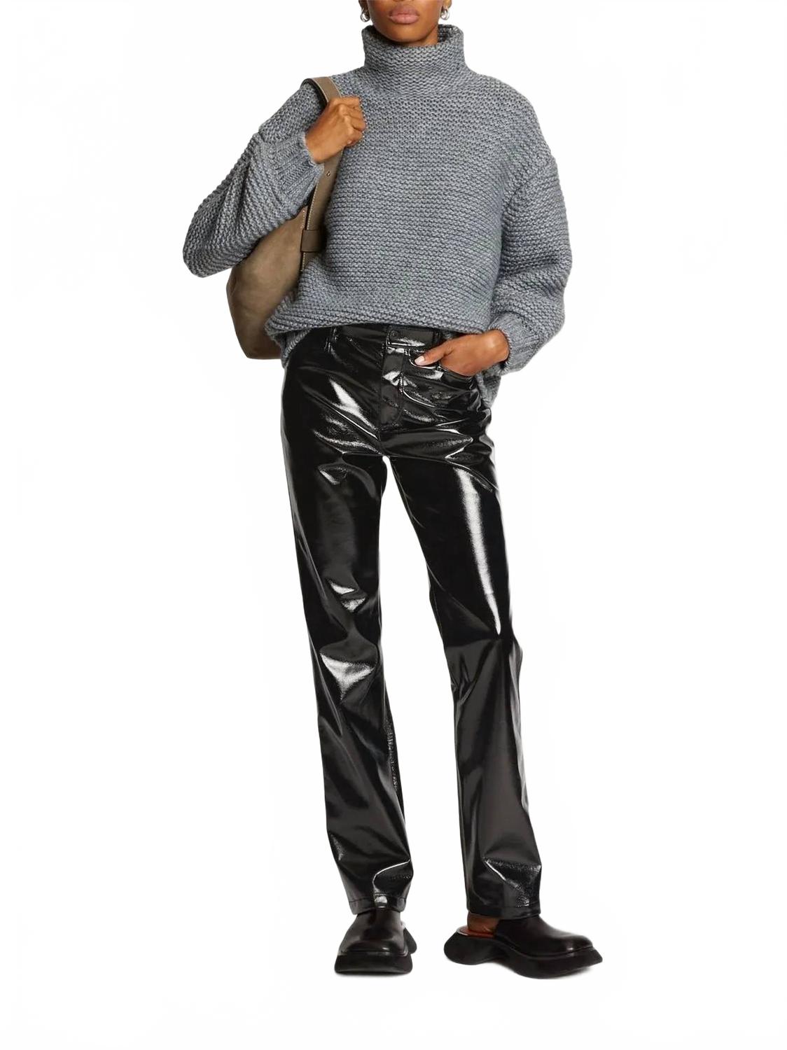 

Proenza Schouler Прямые брюки с лакированным покрытием, черные