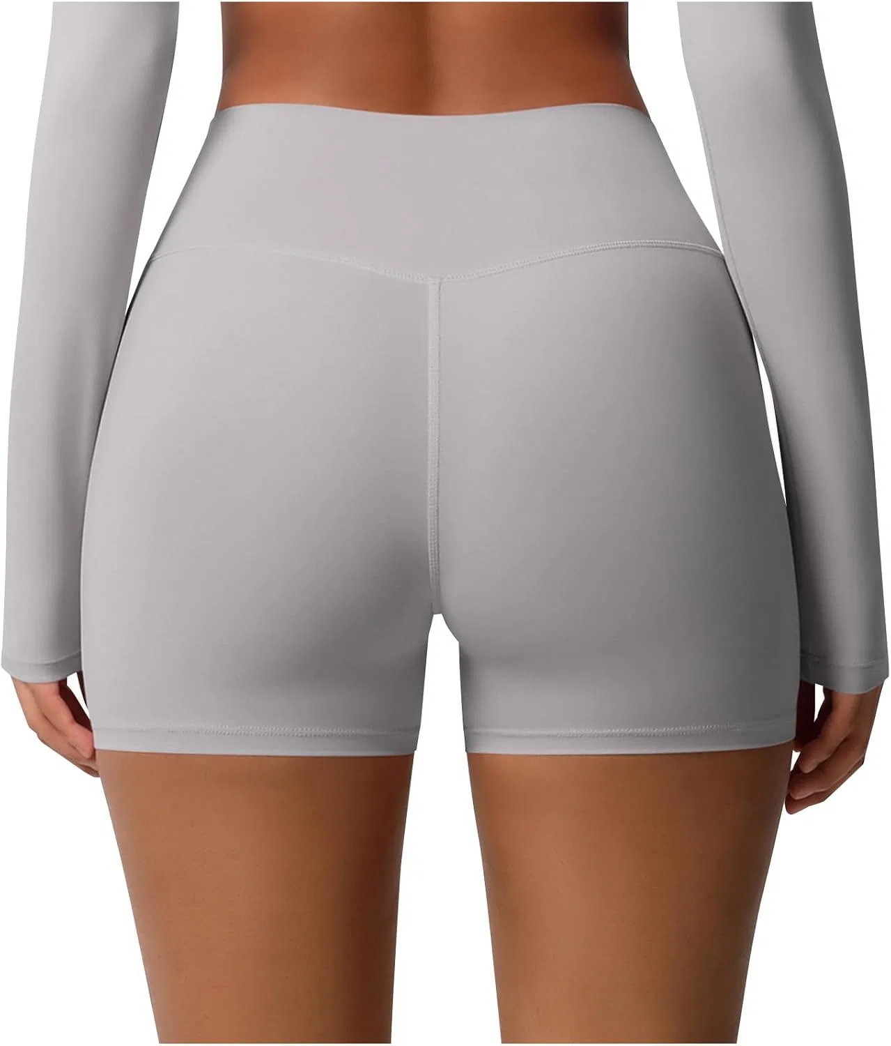 Женские велосипедки с высокой талией, Quick Dry, Seamless, 01 Gray