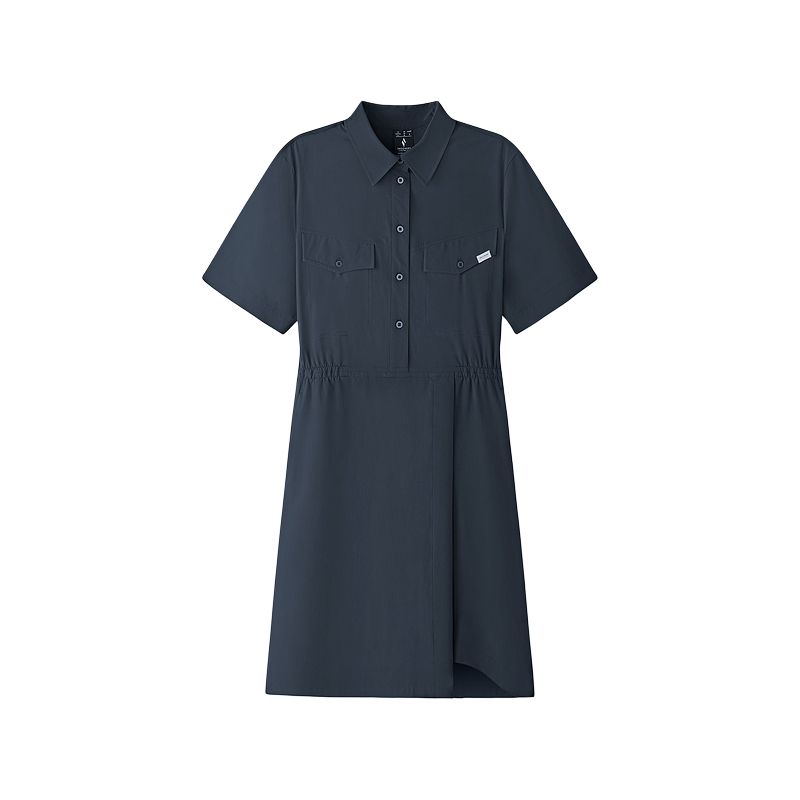 

Skechers GO DRI SS25 платье с короткими рукавами Women's Captain Blue/01KA