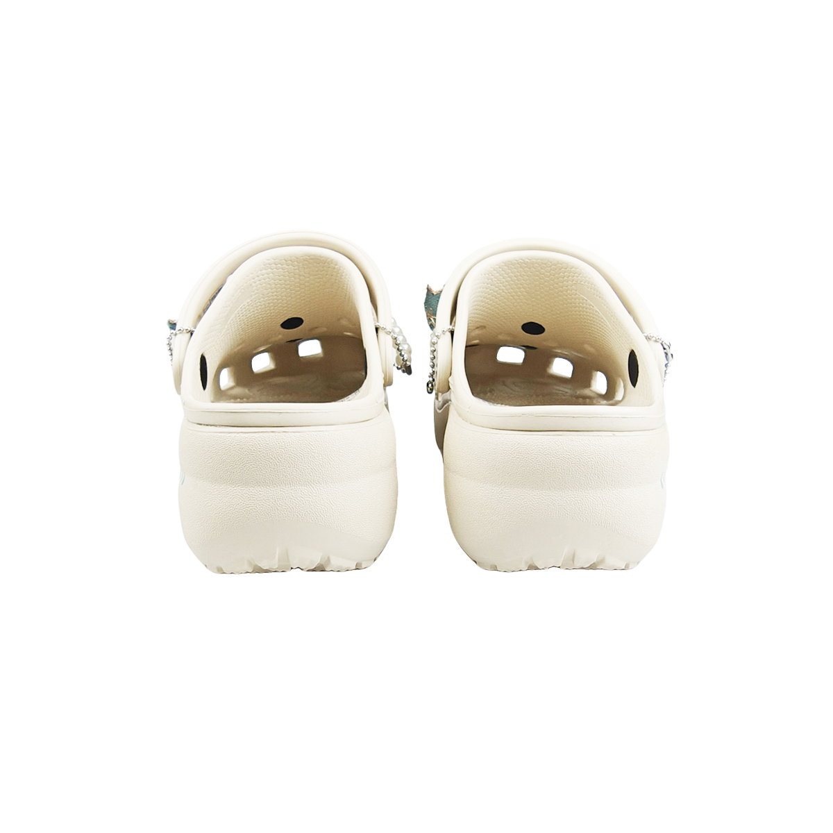 Crocs Классические платформенные клоги женские белые, цвет White — фото 4