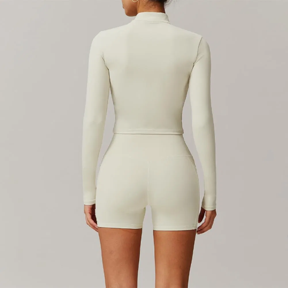 Спортивный костюм из 2 предметов, топ и леггинсы, Generic, Apricot Shorts — фото 2