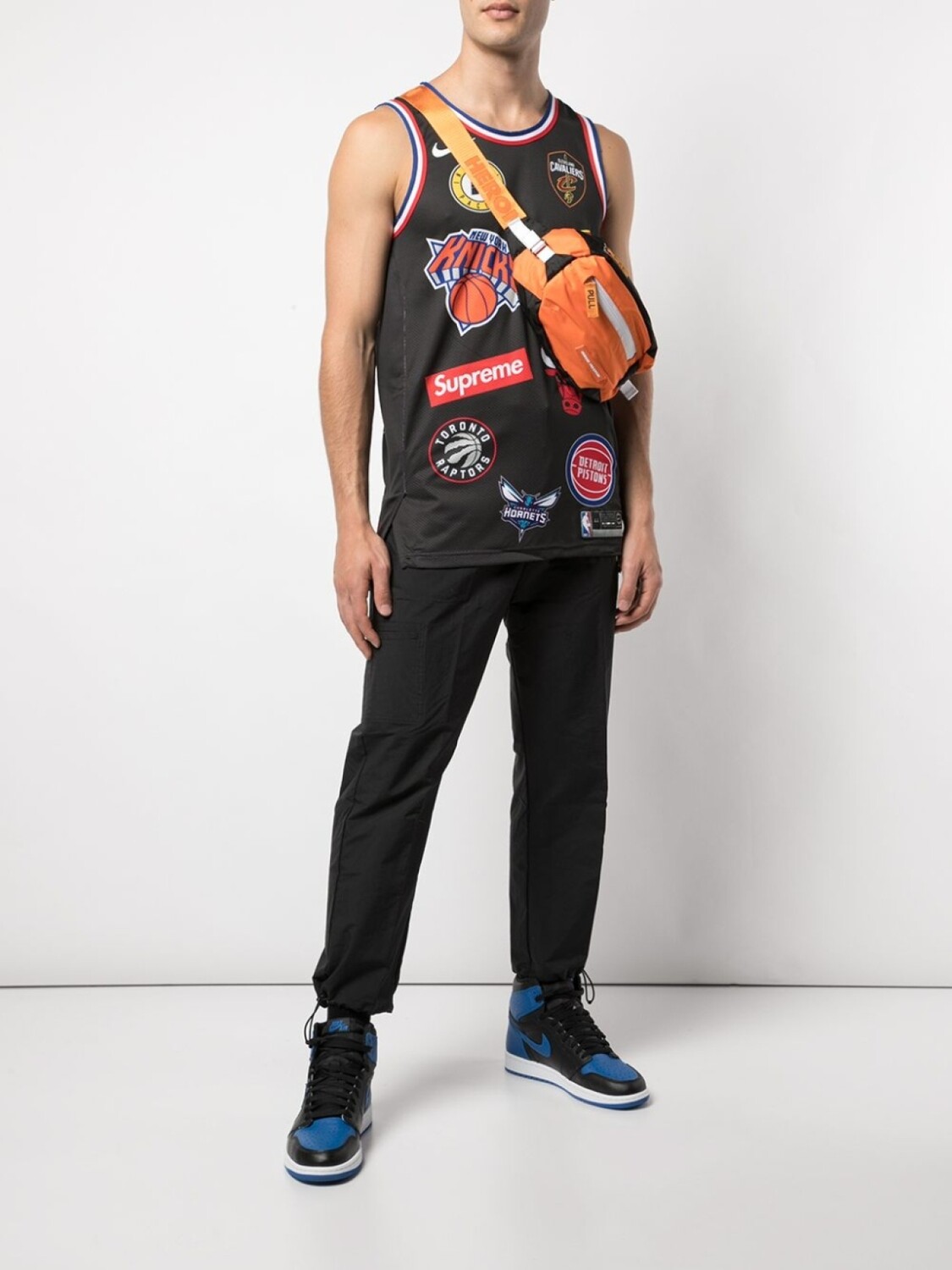 Supreme спортивный топ Nike/NBA Teams Basketball Jersey, черный — фото 2
