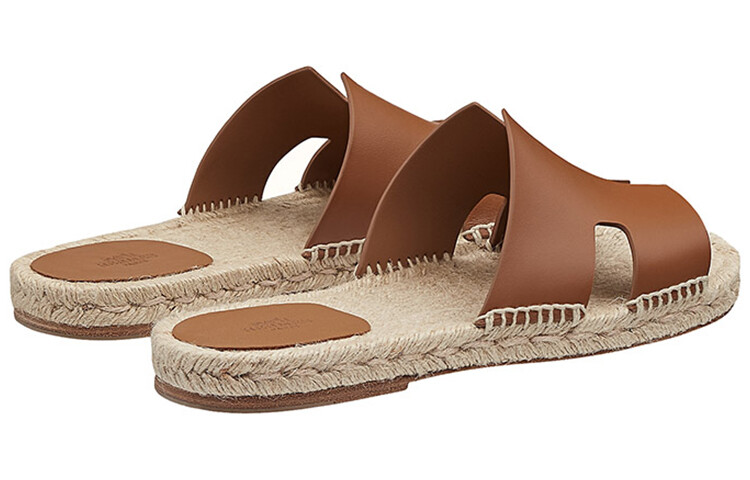 Эспадрильи Antigua Natural Safari из телячьей кожи Hermes — фото 2