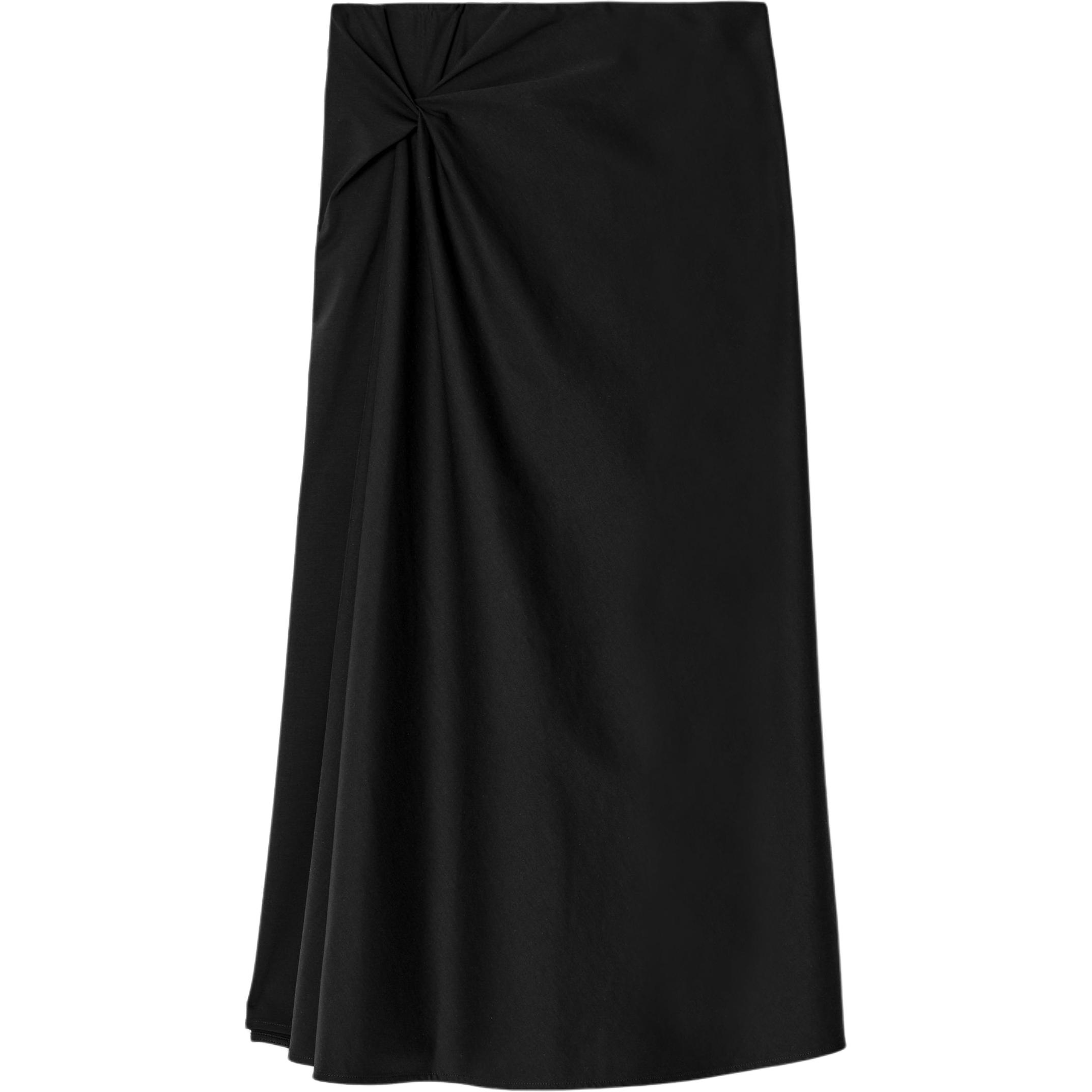 

COS Повседневная длинная юбка женская черная