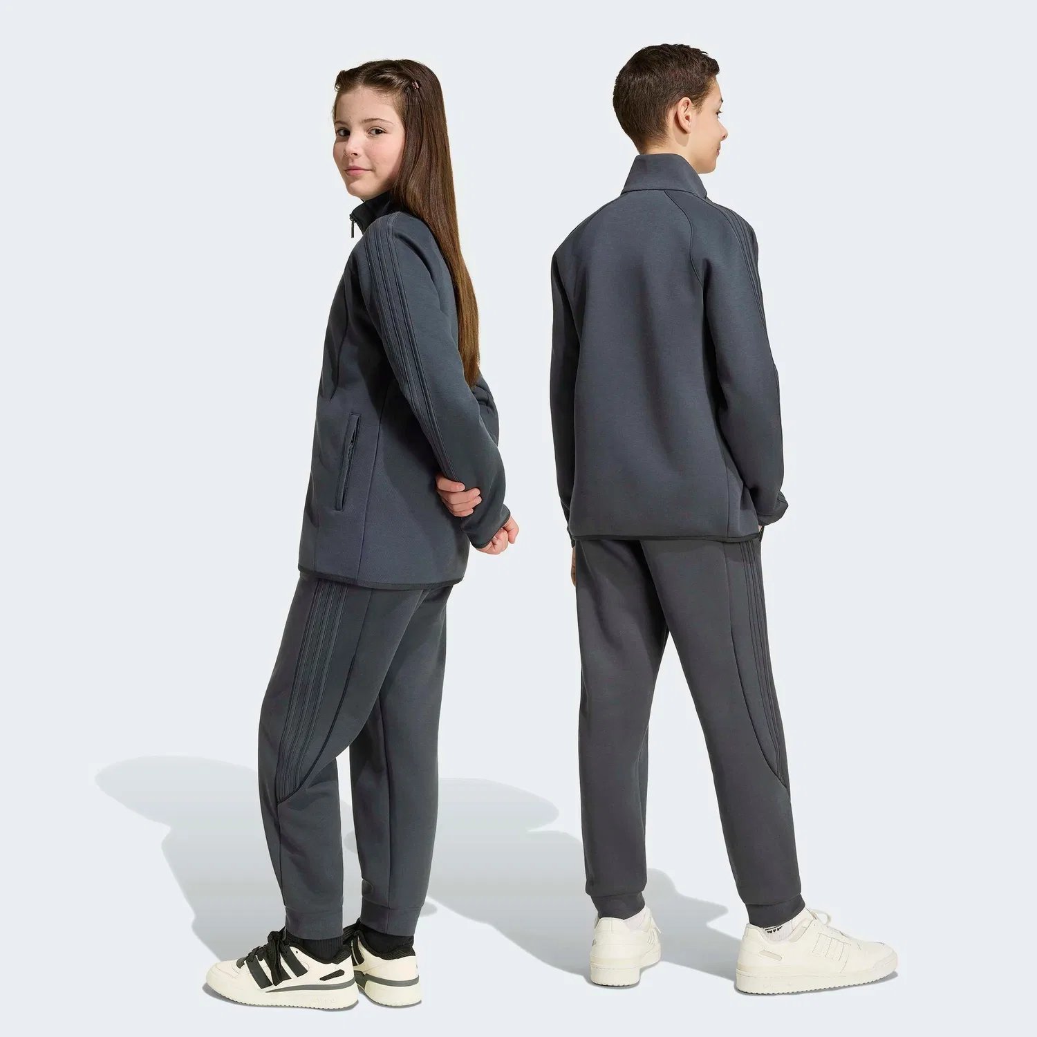 Зауженные брюки Adidas Originals, темно-серый — фото 3