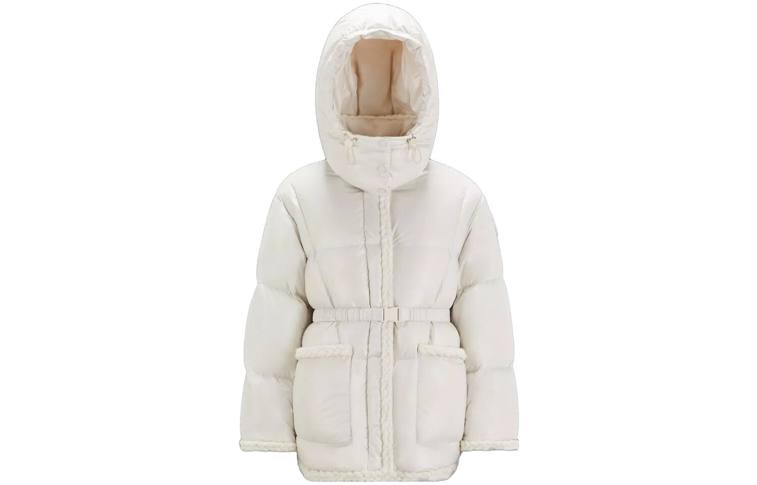

Пуховик женский белый Moncler