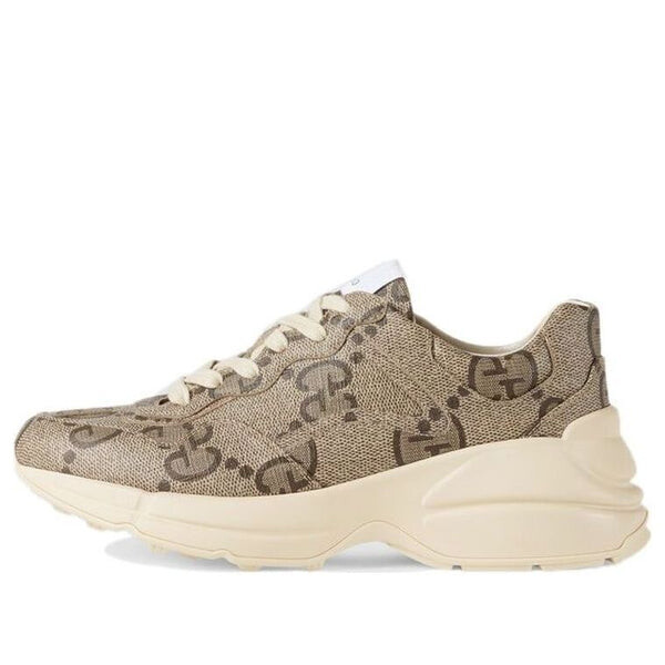 Кроссовки rhyton 100 'beige monogram' Gucci, бежевый