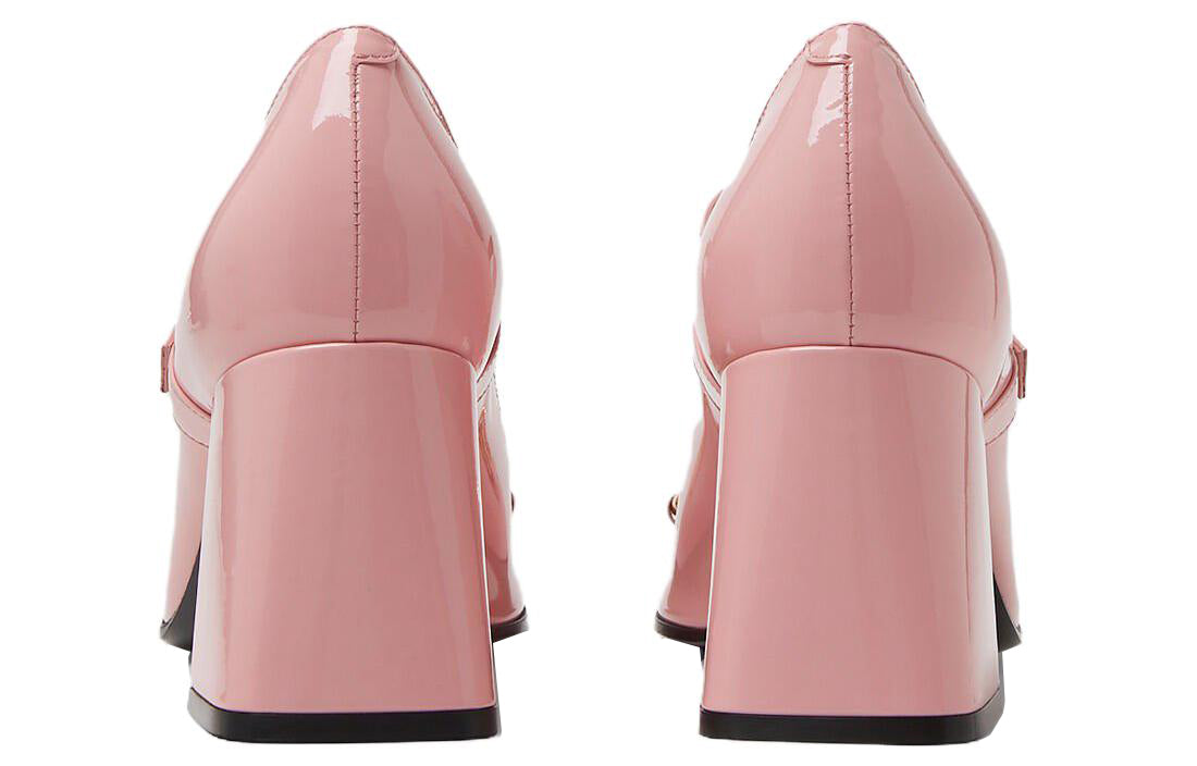 Кроссовки (WMNS) Gucci Mid-heel Pump With Horsebit 'Rose' — фото 4