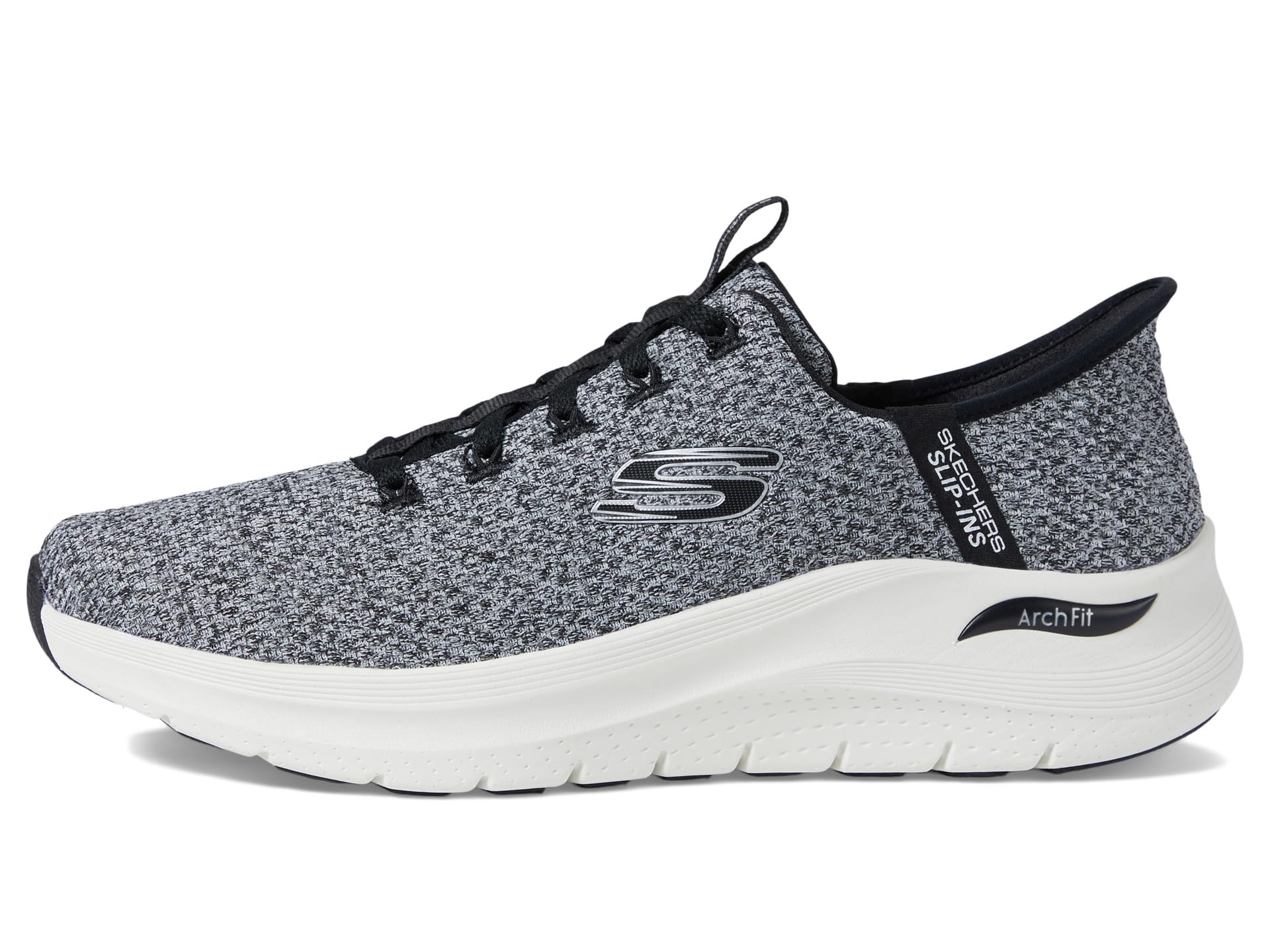Кроссовки SKECHERS Arch Fit 2.0 Look Ahead Hands Free Slip-In, белый/черный — фото 4