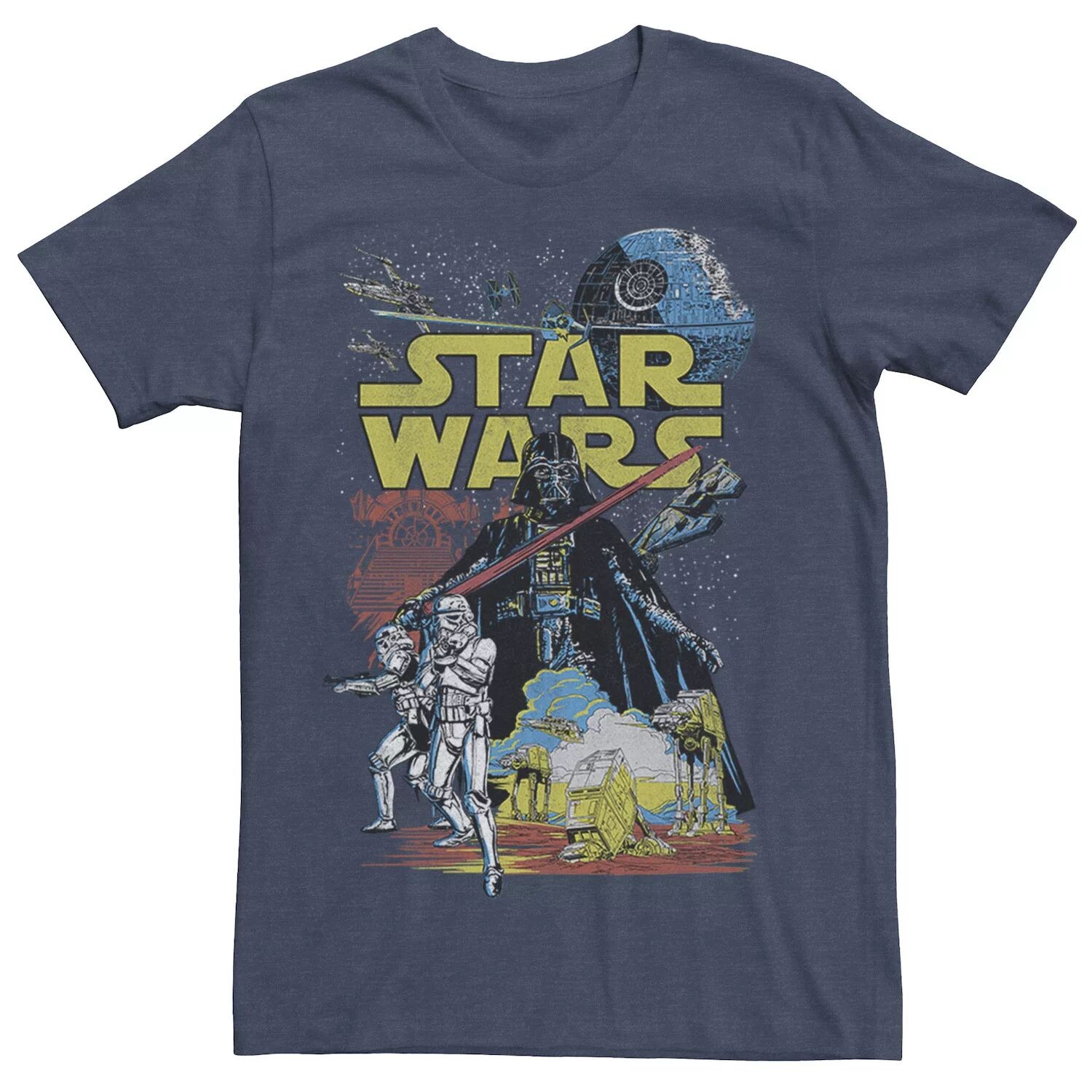 

Мужская классическая футболка с плакатом и рисунком Rebel Star Wars