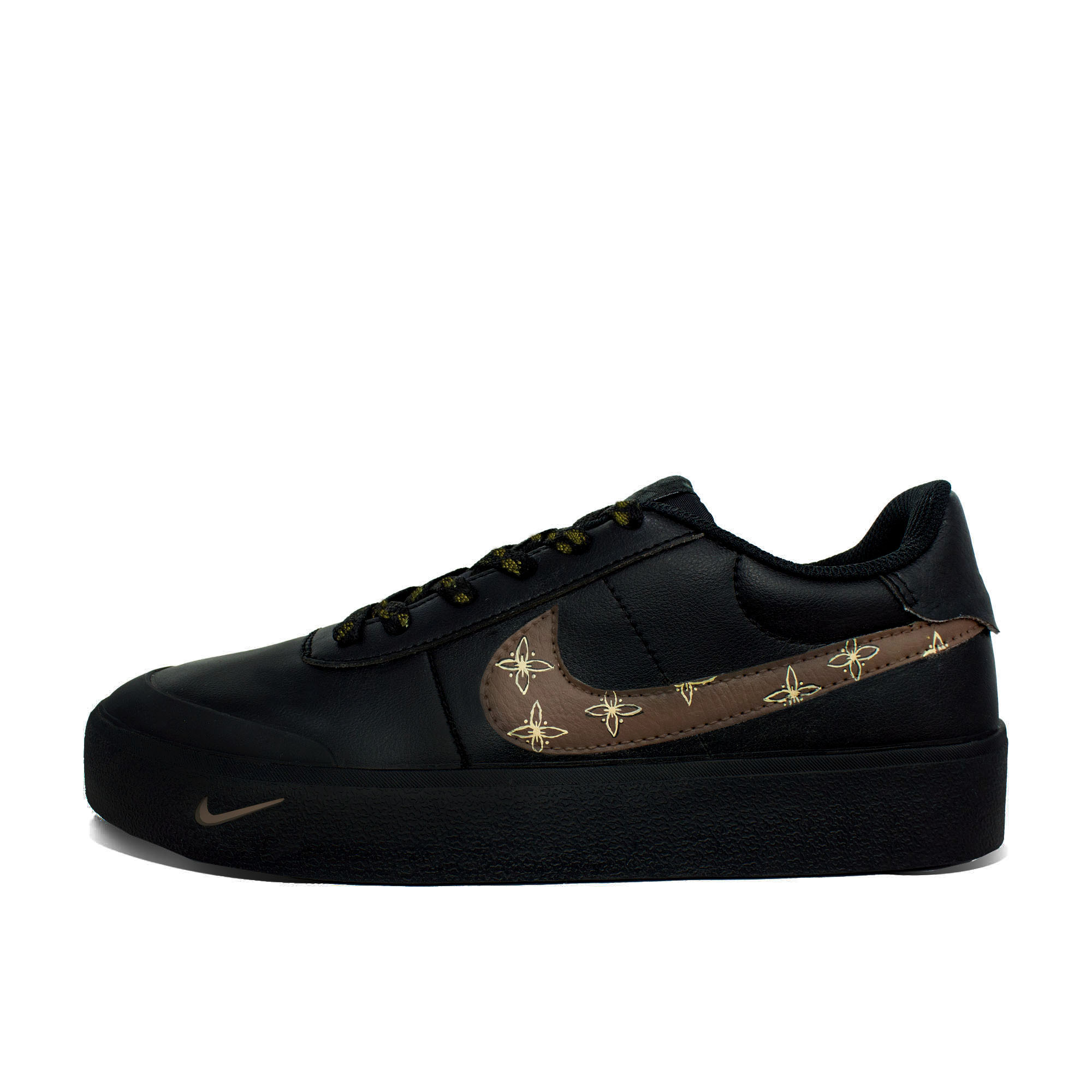 

Nike Кроссовки для скейтбординга Court Shot, мужские, низкие, черно-коричневые