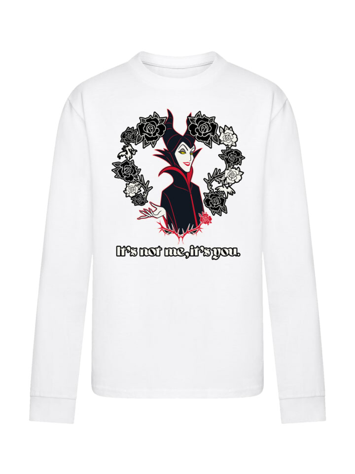 

Футболка F4NT4STIC Langarm T-Shirt Disney Bösewichte Maleficent Its Not Me, белый