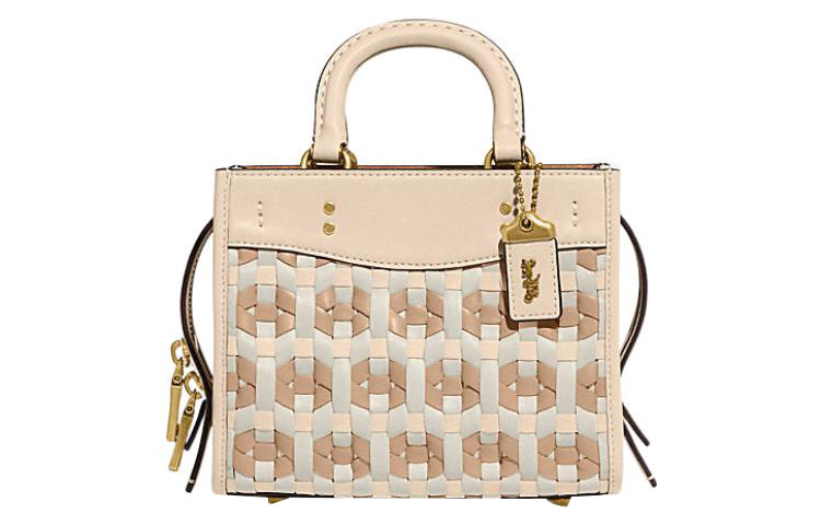 

COACH Кожаная сумка через плечо маленькая женская экрю