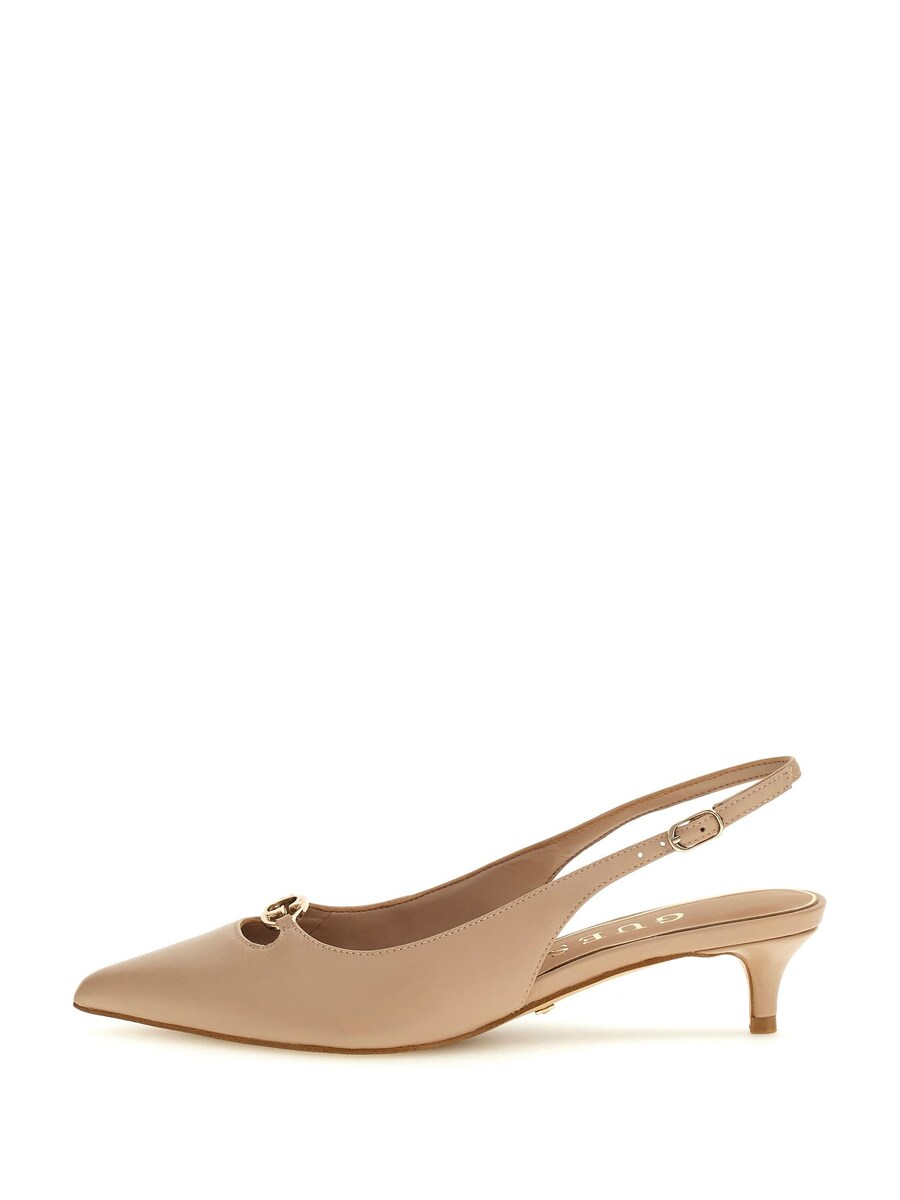 Туфли-лодочки с открытой пяткой GUESS Jessah, бежевый