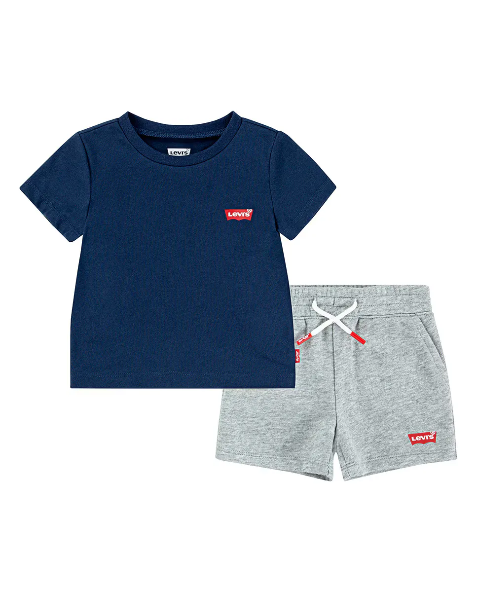 

Комплект из 2 предметов: футболка и штаны Levi's Batwing для мальчиков, синий