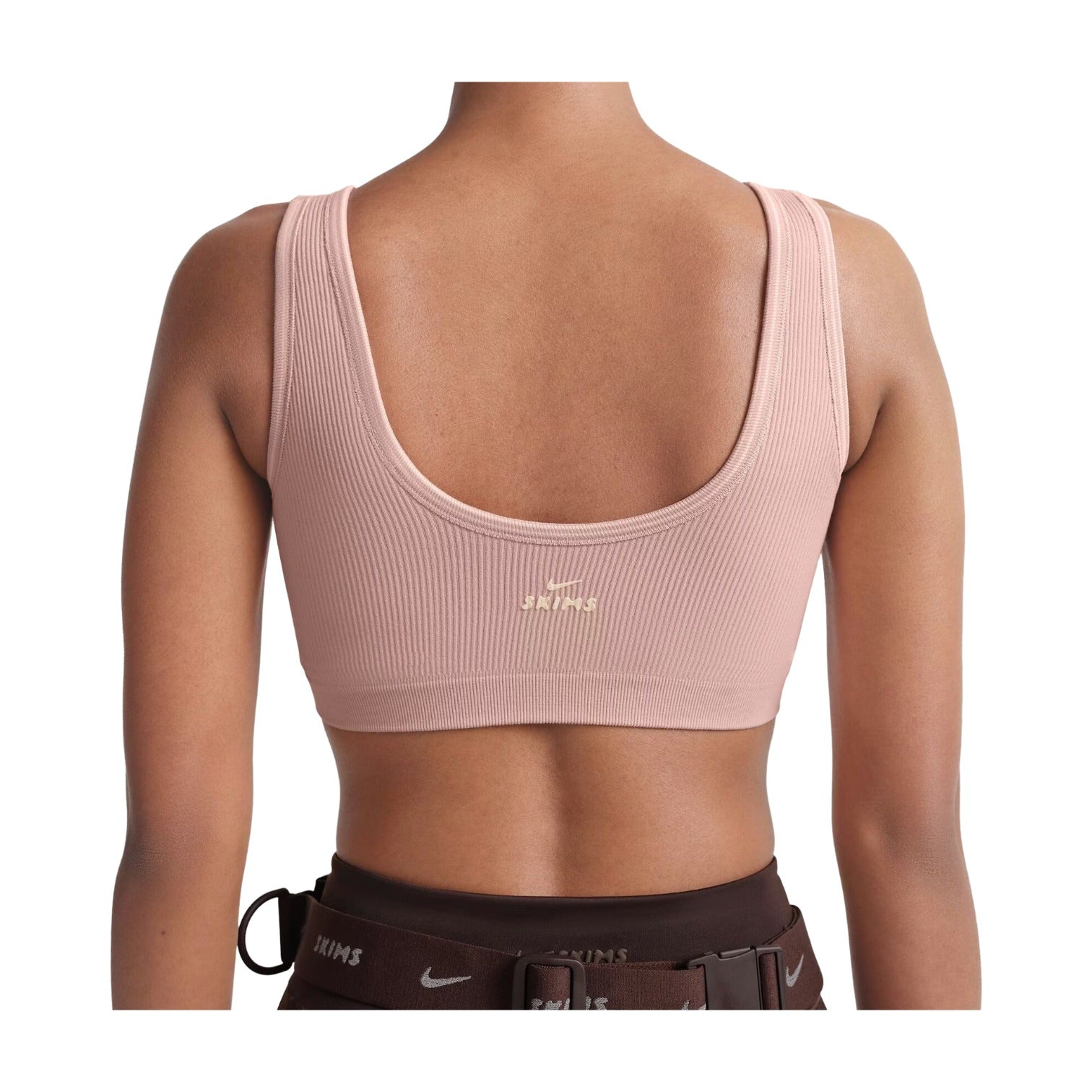 (WMNS) Бюстгальтер Nike x SKIMS с ребристой бесшовной отделкой и вырезом «Гималайский» — фото 3