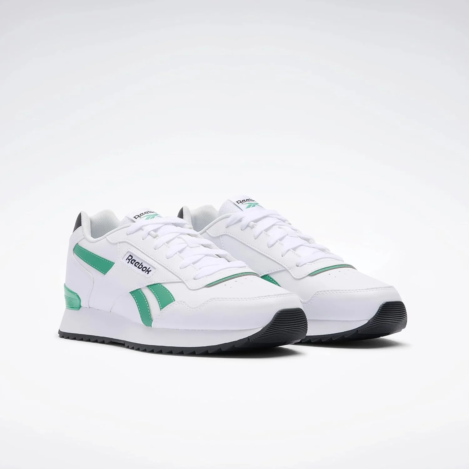 Кроссовки Reebok Unisex Glide Ripple Clip, белый/зеленый — фото 3
