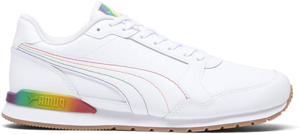 

Мужские кроссовки PUMA St Runner V3 Love Wins с шнуровкой, повседневные - белые