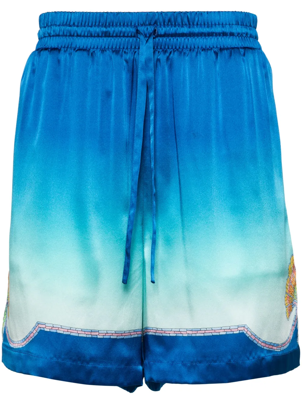 

Шелковые шорты Coquillage Color CASABLANCA, синий