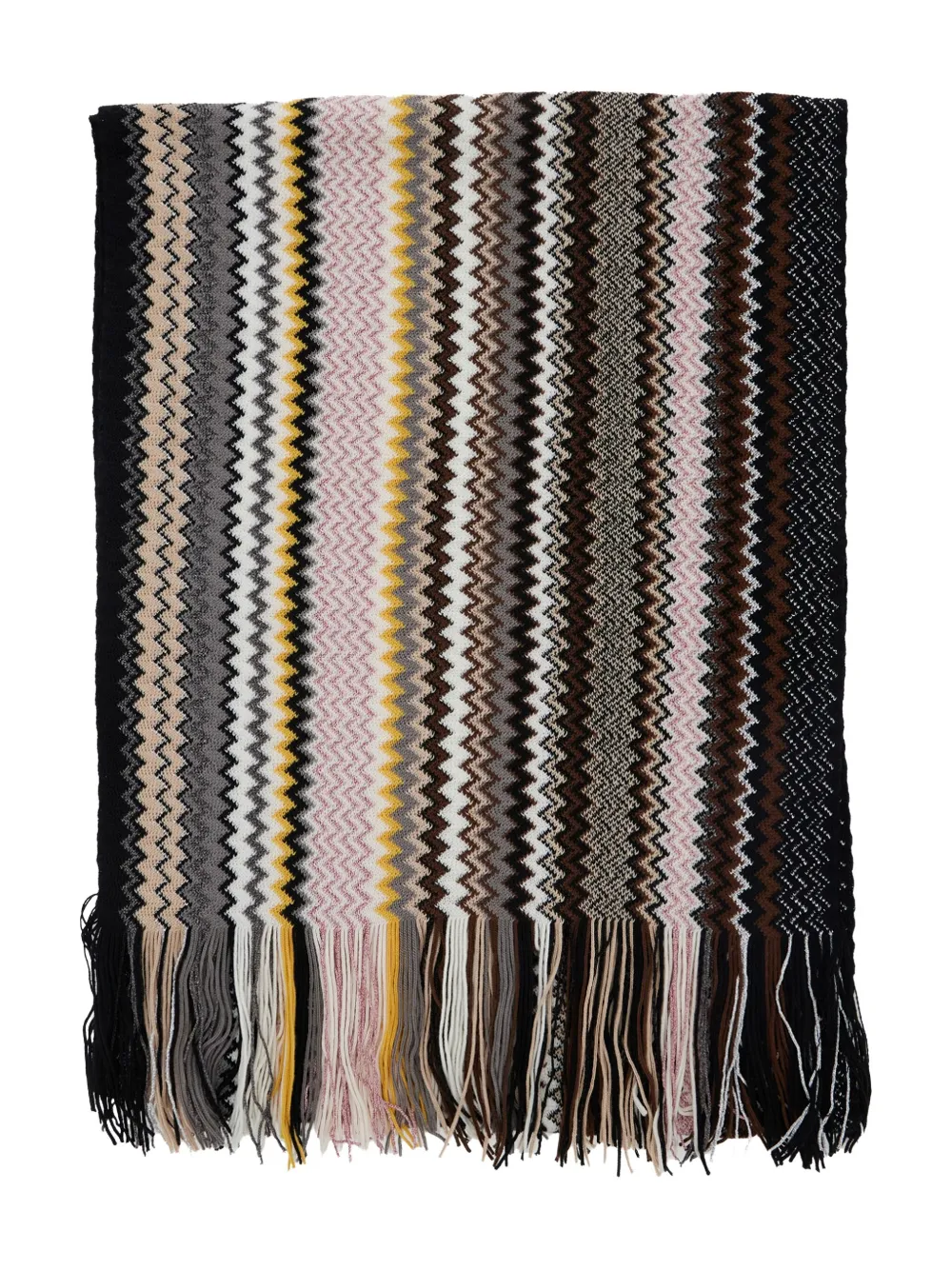 

Шарф в зигзагообразный узор Missoni, розовый
