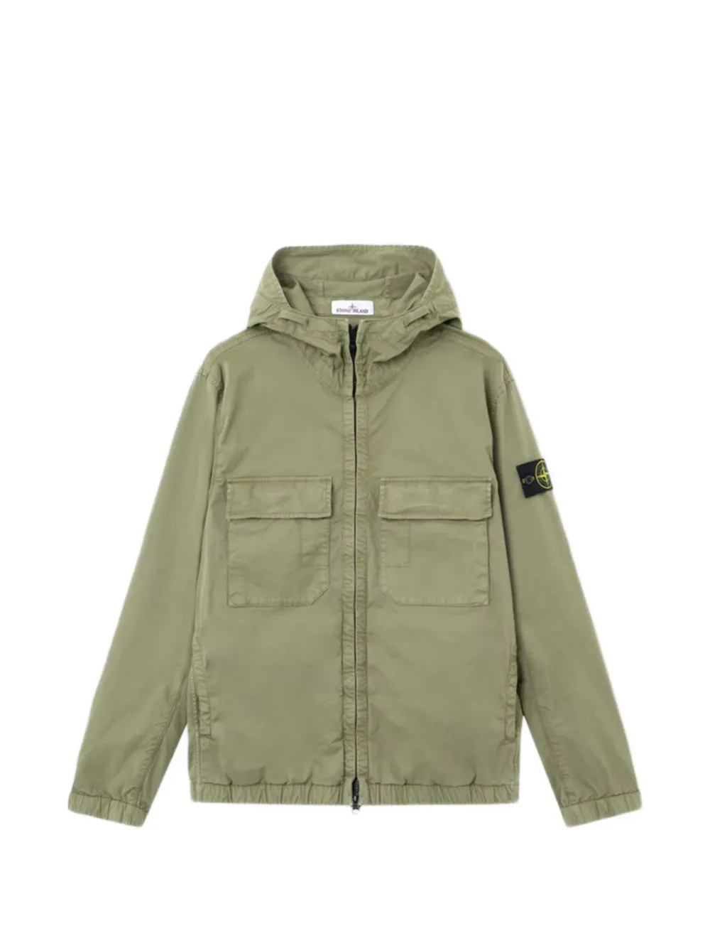 

Куртка с капюшоном и нашивками Stone Island, зеленый