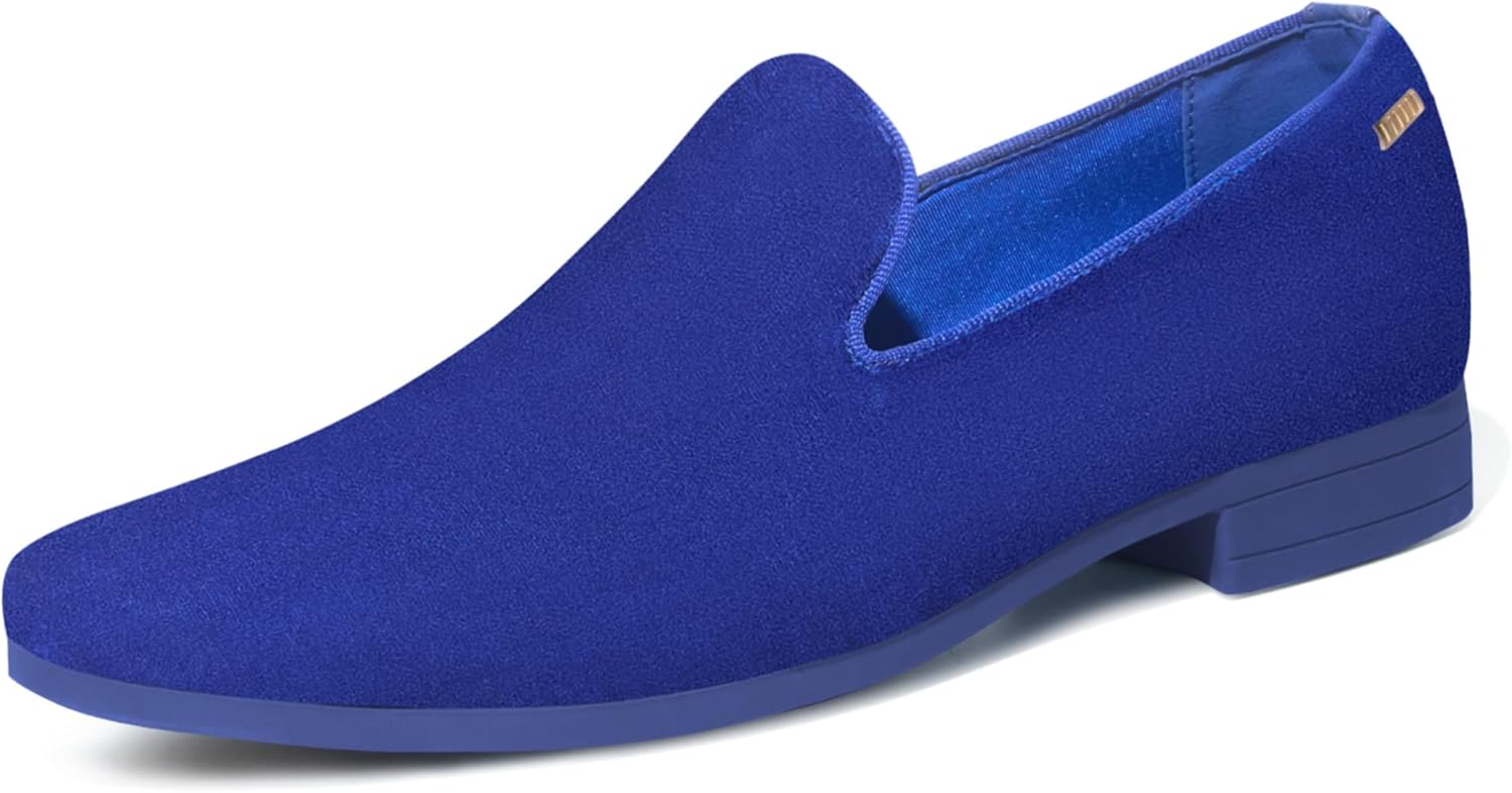 

Мужские бархатные лоферы UUBARIS, удобные туфли без шнурков, модные стильные туфли, классические смокинг-туфли, повседневные оксфорды, синий