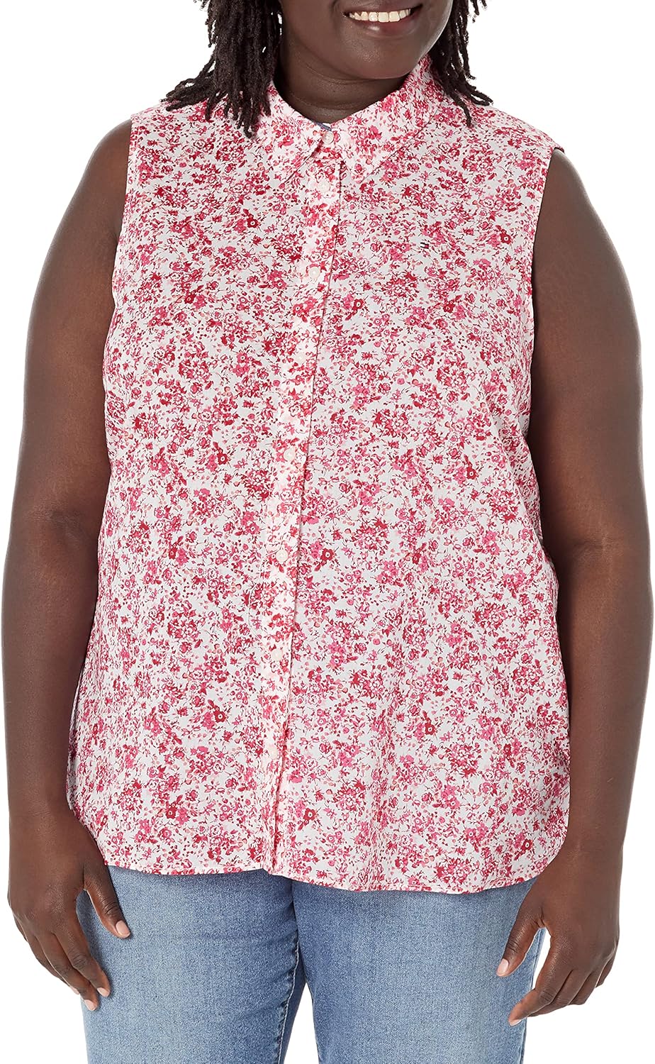 

Женская спортивная рубашка на пуговицах Tommy Hilfiger, Floral Scarlet