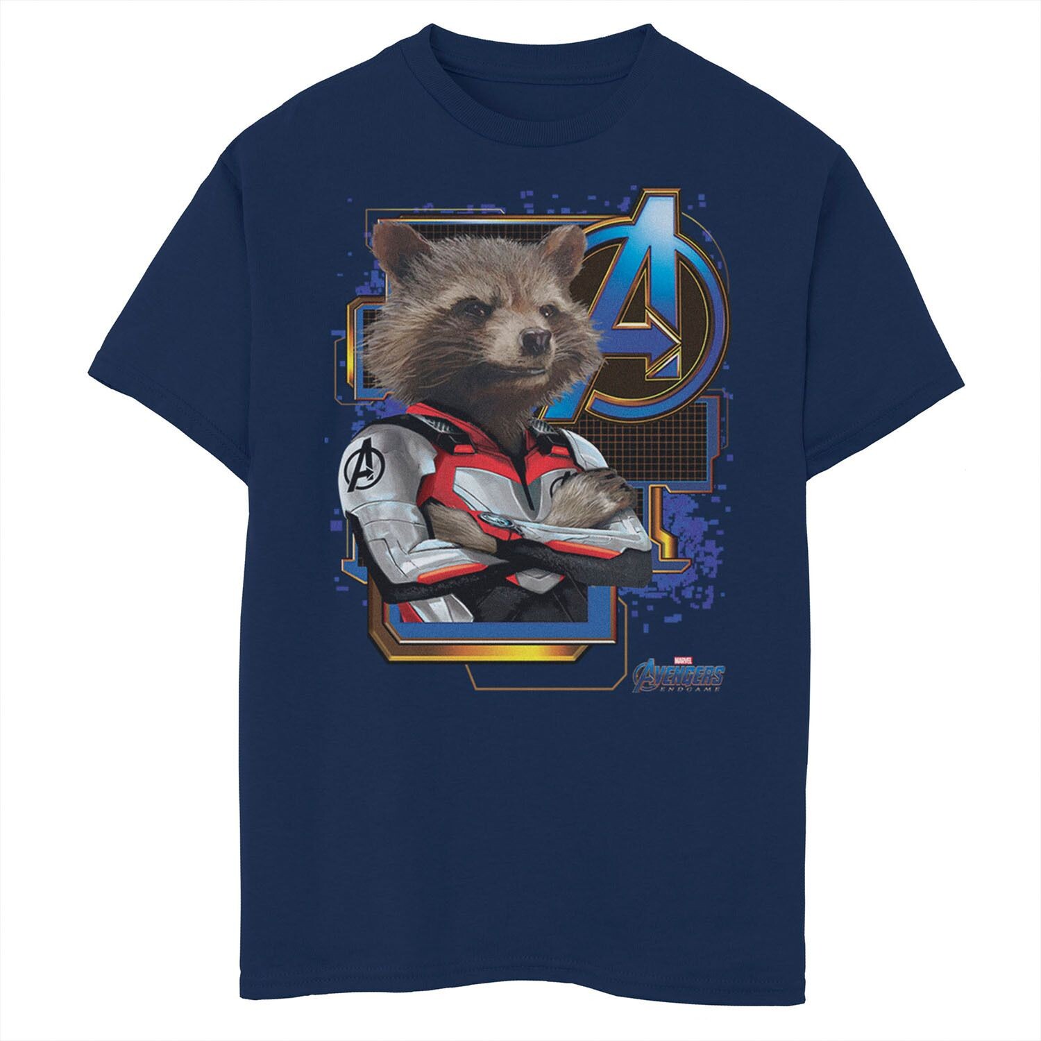 

Футболка с логотипом Rocket для мальчиков 8–20 лет Marvel Avengers Endgame Marvel