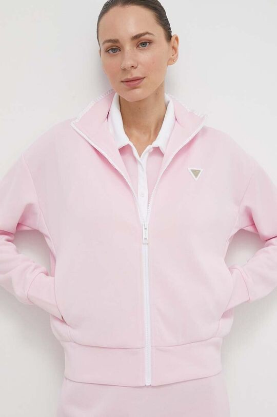 

Толстовка с капюшоном Guess, розовый