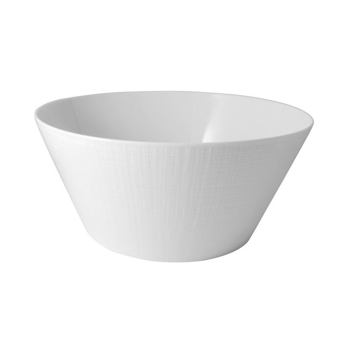 

Белый салатник из органзы Bernardaud