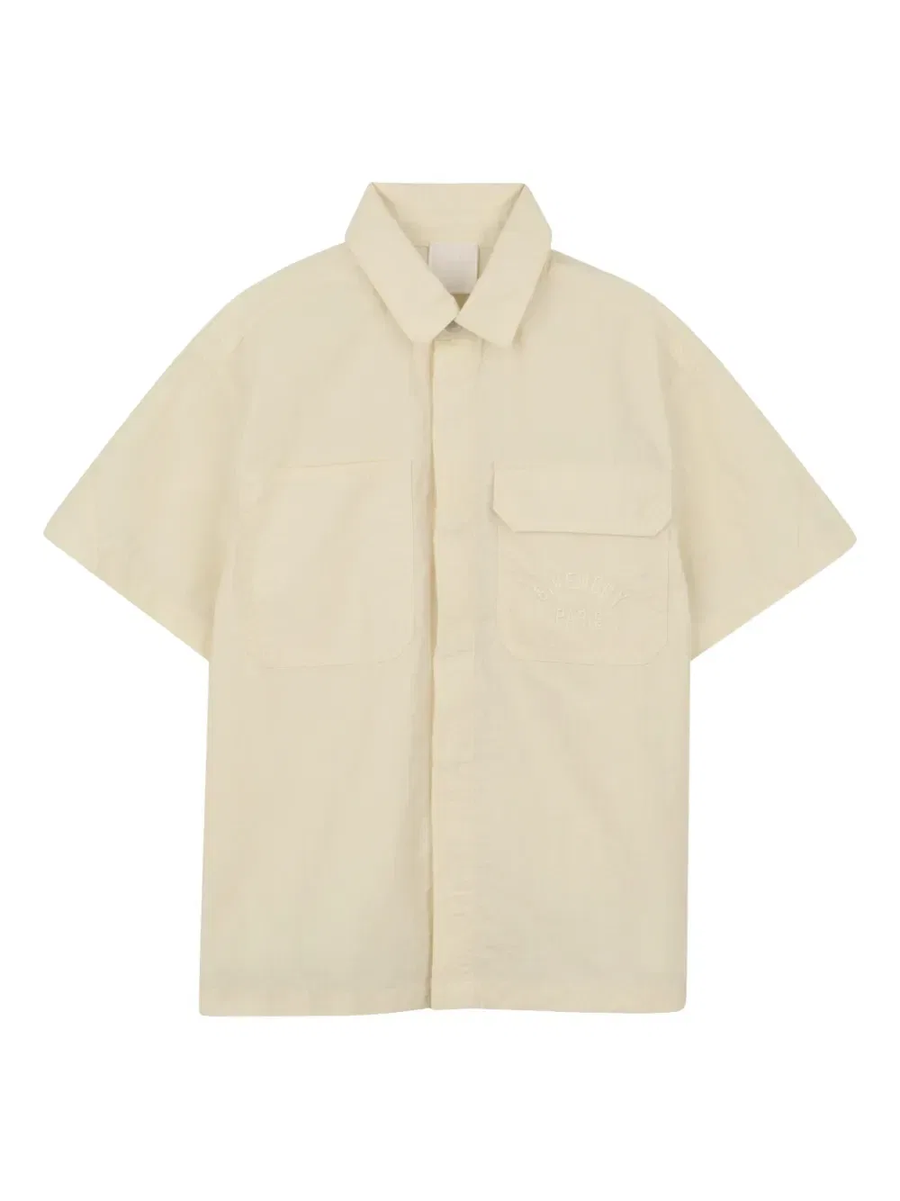 Комплект из рубашки и шорт с накладными карманами Givenchy Kids, бежевый — фото 3