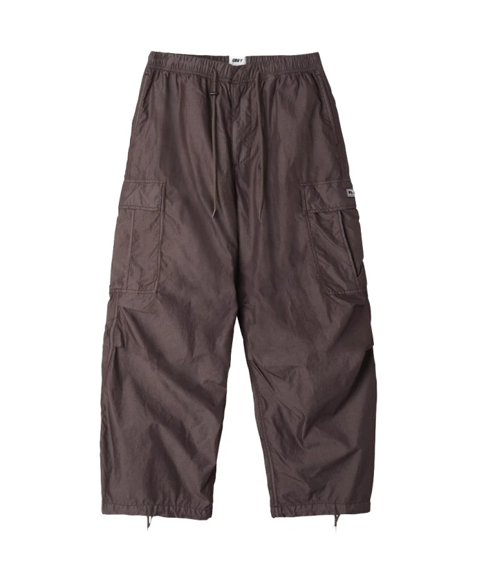 

Гигантские парашютные брюки-карго Obey, коричневый