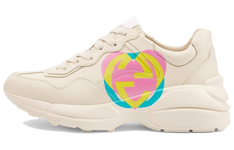 Кроссовки GUCCI Women's Rhyton 'Heart - Ivory' Women's