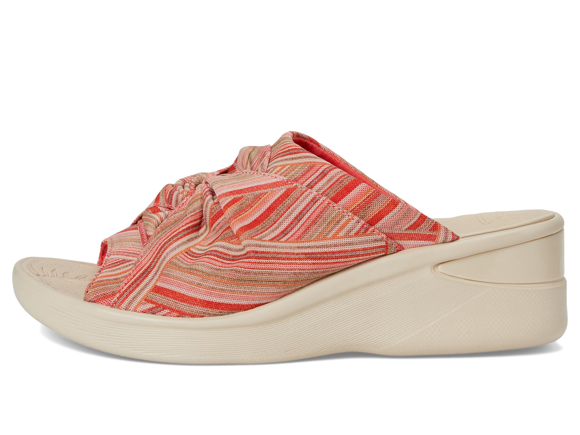 Сандалии LifeStride Smile 3 Slides, цвет Coral Stripe Stretch Fabric — фото 4