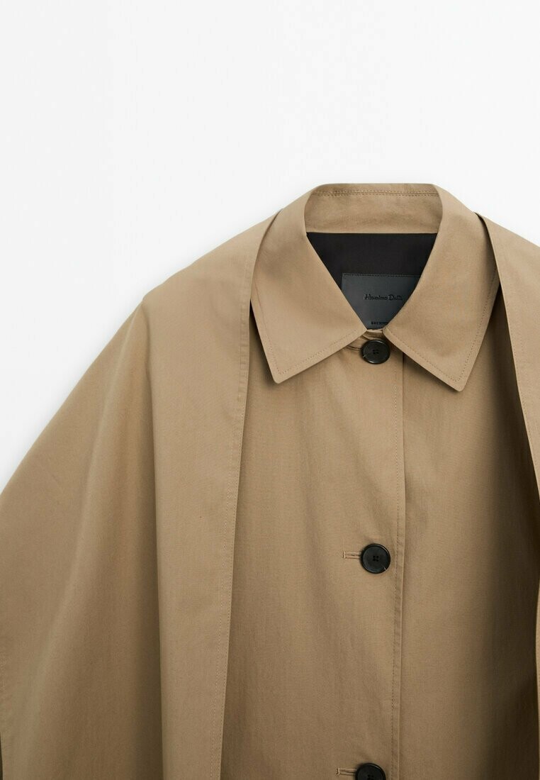 

Короткое пальто Massimo Dutti, коричневый
