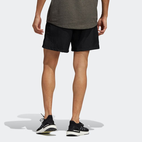 Шорты aerormotion casual breathable sports woven lacing shorts black Adidas, черный — фото 3
