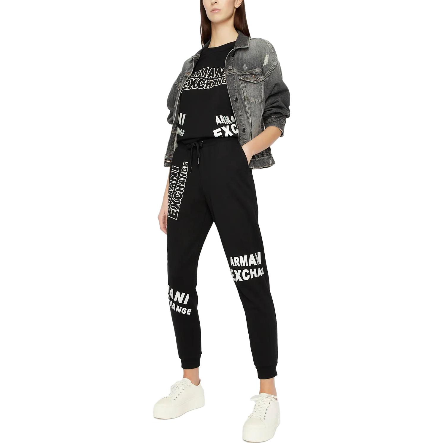 EMPORIO ARMANI Женские повседневные брюки черного цвета — фото 3