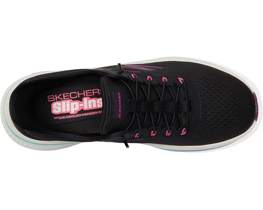 Кроссовки SKECHERS Go Run Elevate 2.0 Banyan Hands Free Slip-Ins, цвет Black/Pink — фото 2