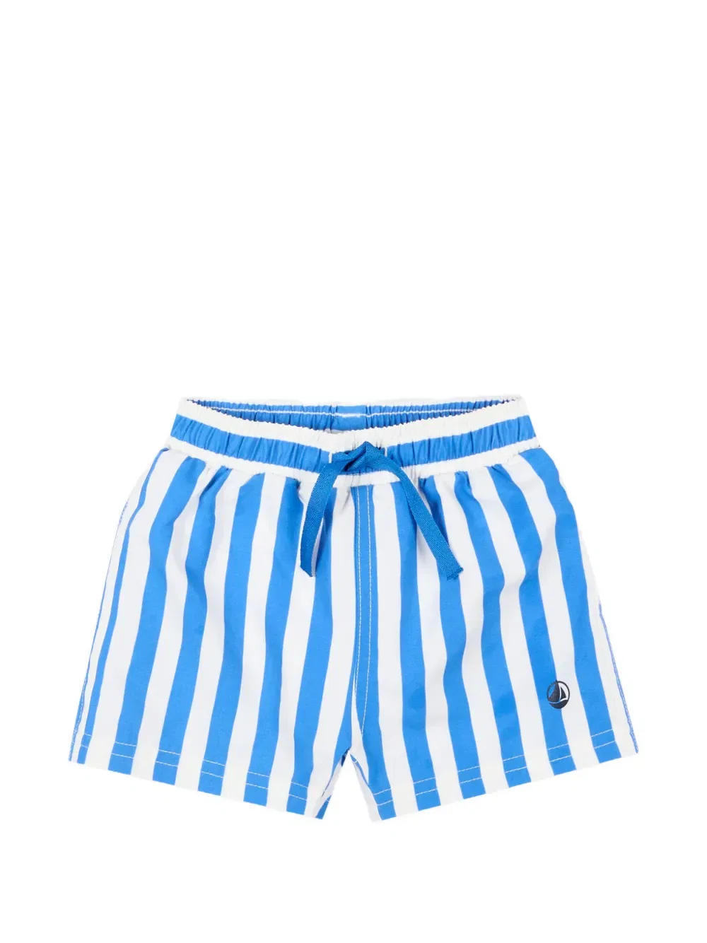 Полосатые плавательные шорты Petit Bateau, синий