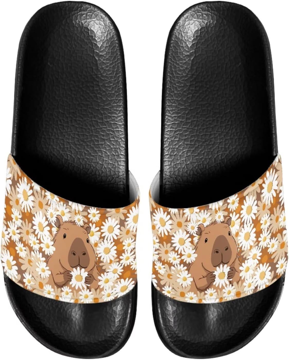 

Домашние шлепанцы JUDENTIDOS, тапочки для ванной, слайдоны, повседневная обувь для мужчин и женщин, Cute Capybara Daisy