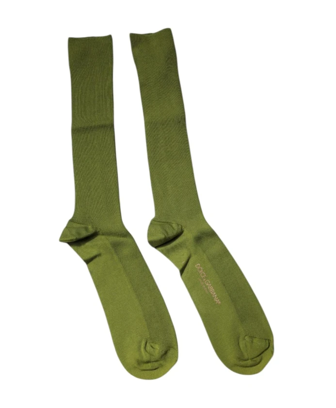 

Роскошные хлопковые носки с логотипом Dolce & Gabbana, зеленый