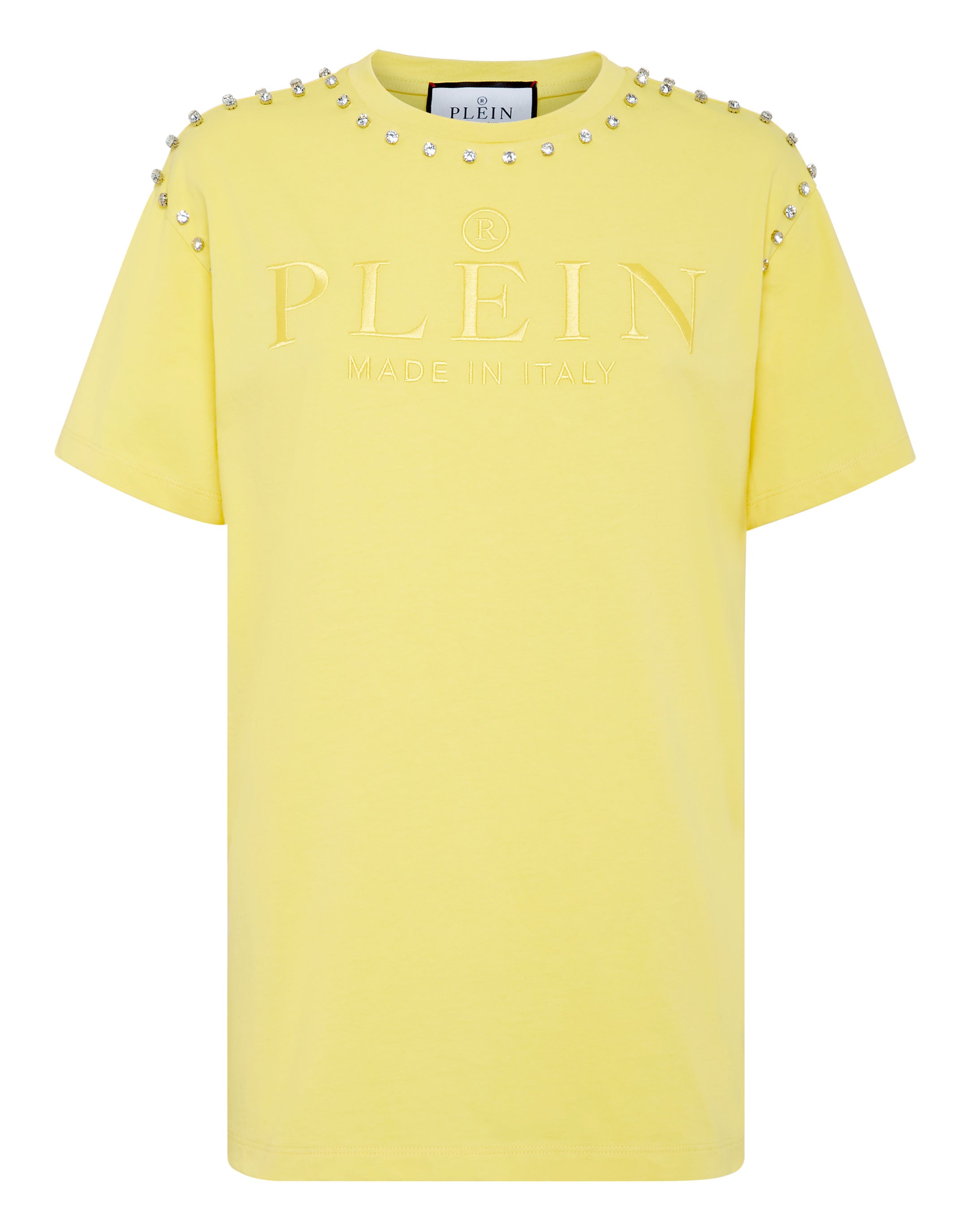 

Футболка с круглым вырезом SS Stones PHILIPP PLEIN, желтый