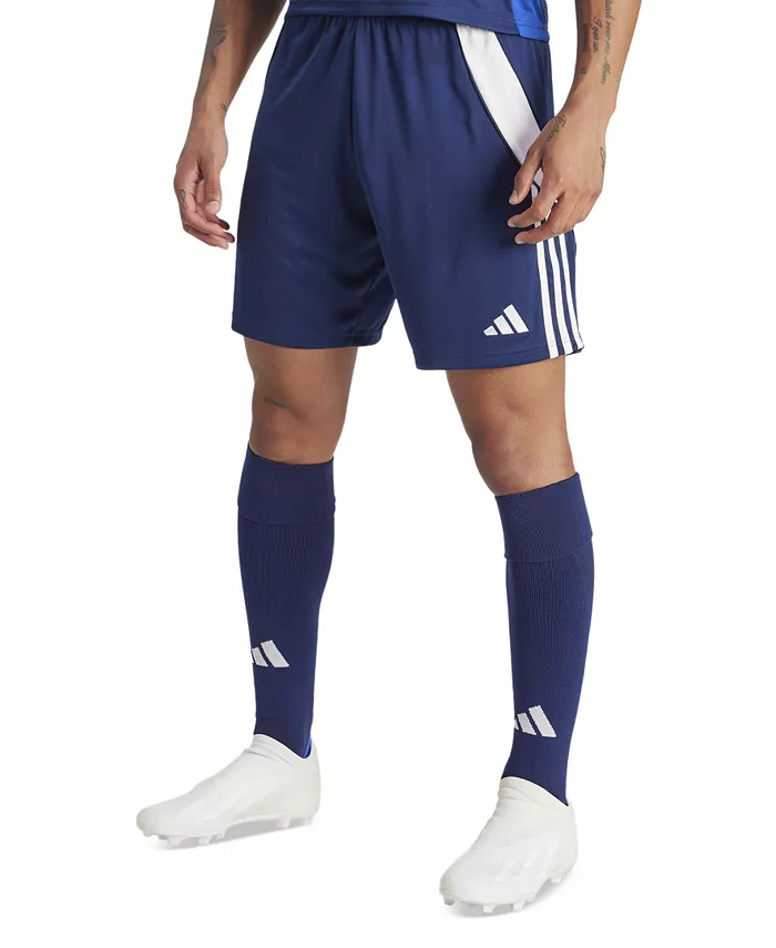 

Мужские шорты Tiro 24 с влагоотводящей тканей и шнурком-кулиской длиной 8 дюймов Adidas, синий