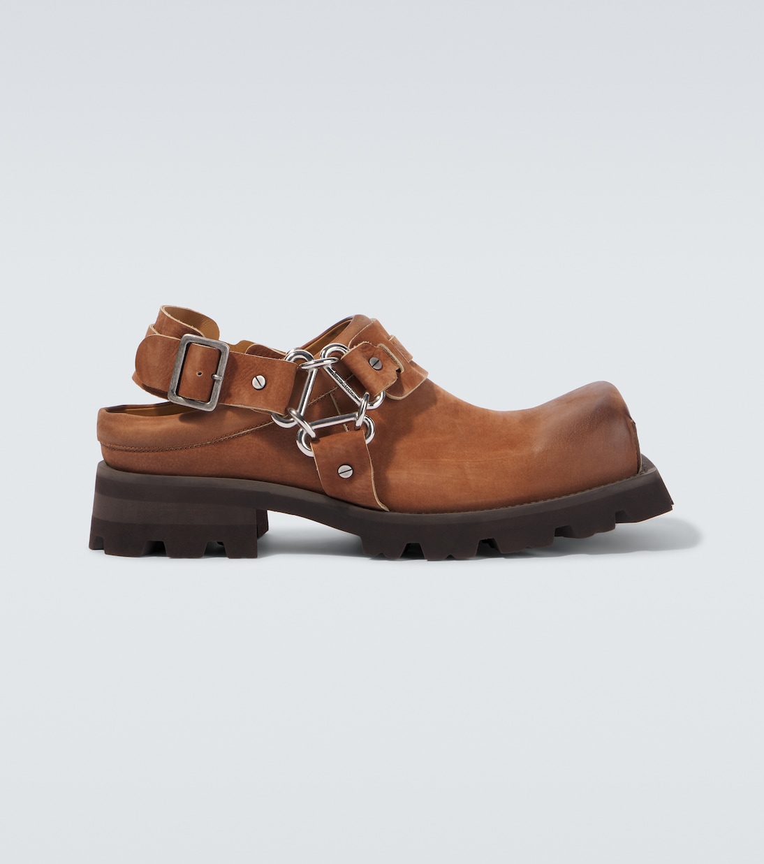 

Кожаные мюли с открытой пяткой Acne Studios, Caramel Brown