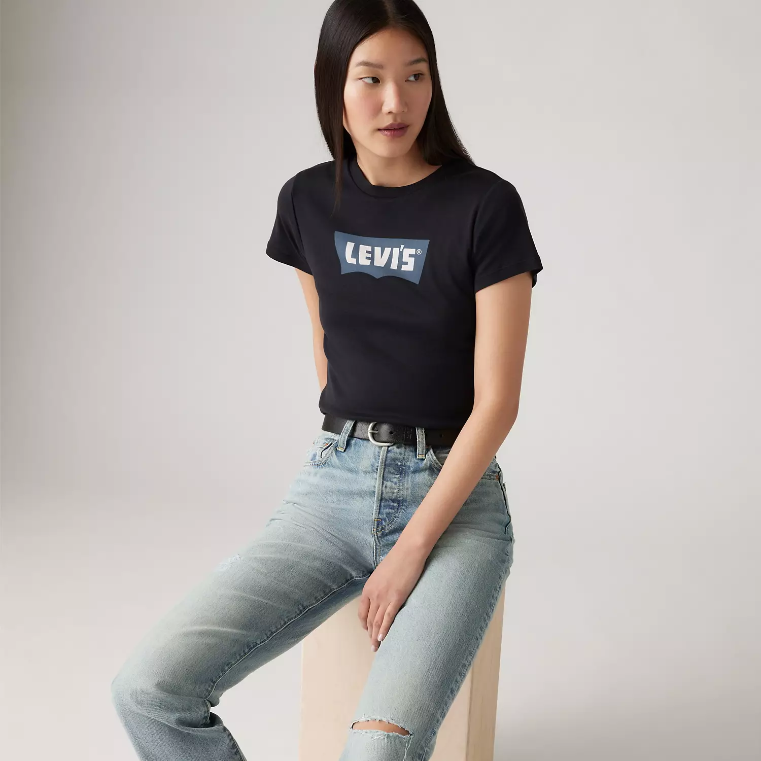

Спортивная футболка с графическим принтом Levi's, цвет Caviar - Black