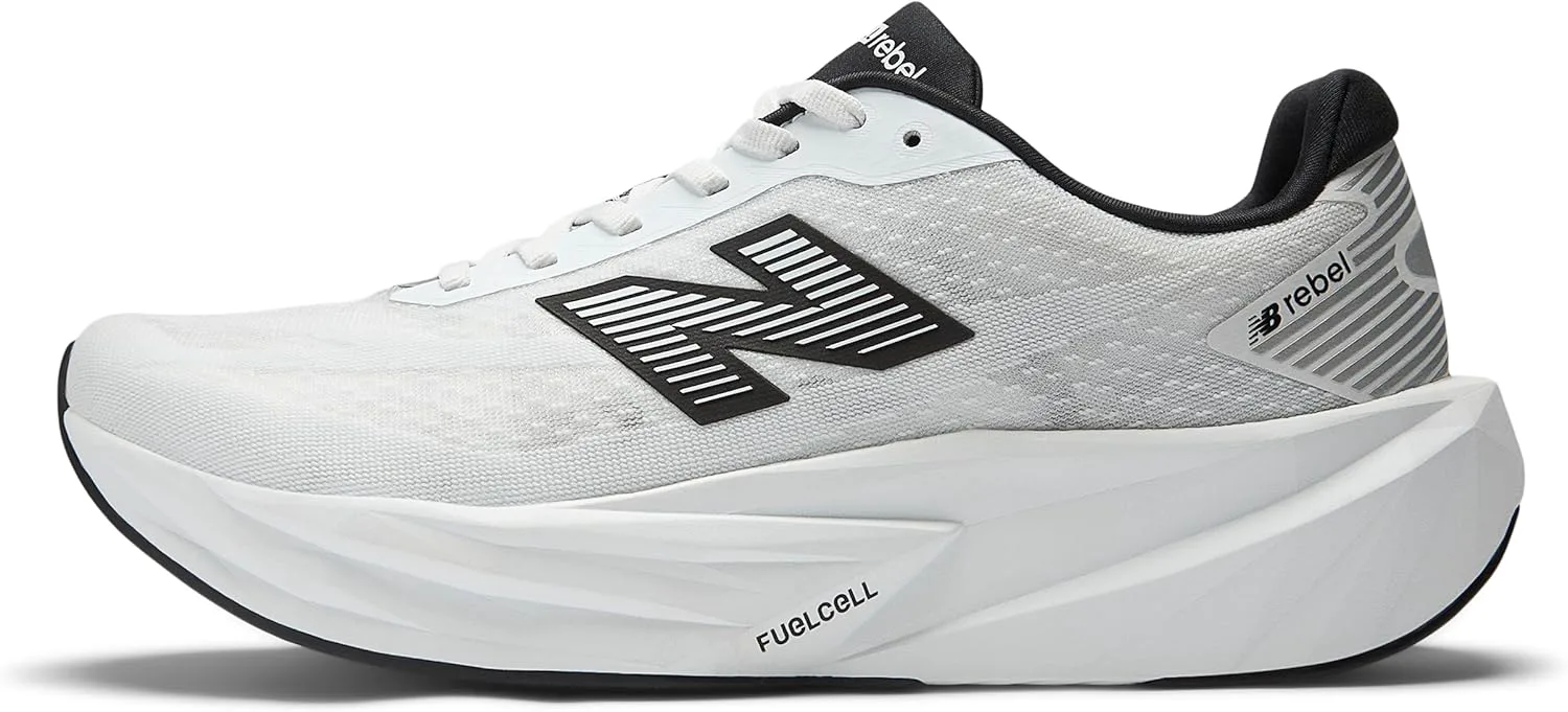 Кроссовки New Balance мужские FuelCell Rebel V5, белый/черный/металлик — фото 2