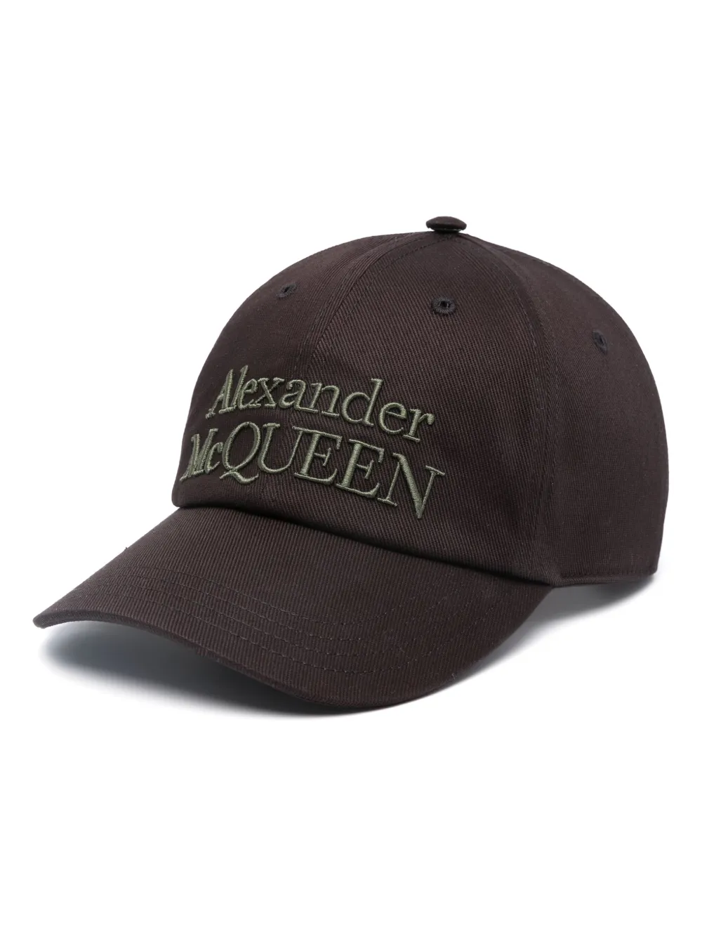 

Кепка с вышитым логотипом Alexander McQueen, черный