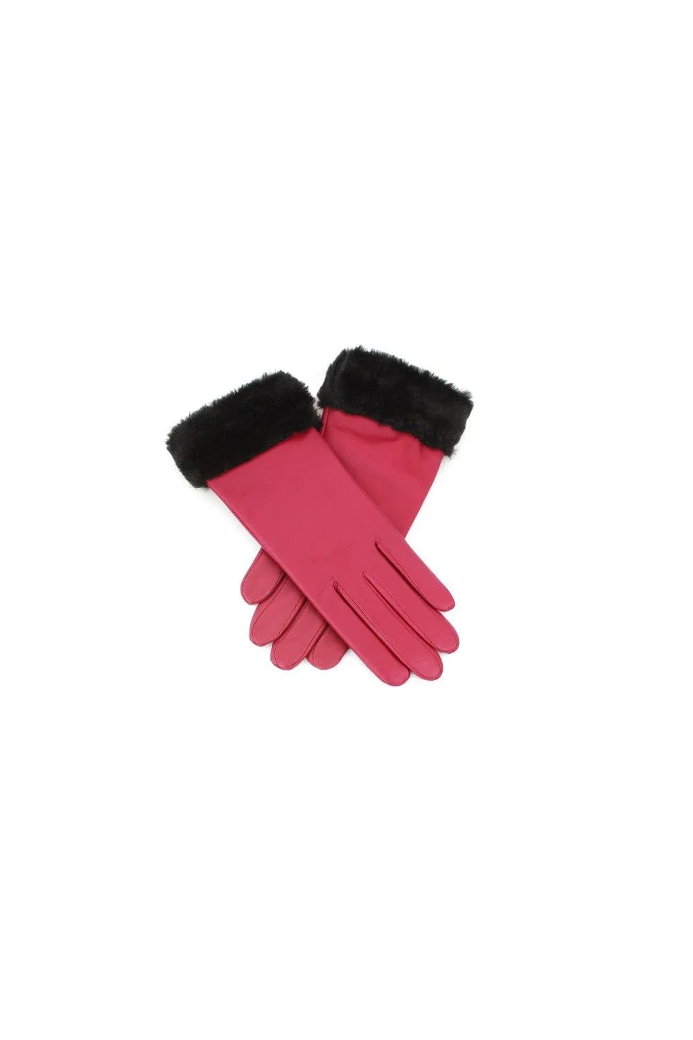 

Перчатки Debbie с манжетами из искусственного меха Eastern Counties Leather, розовый