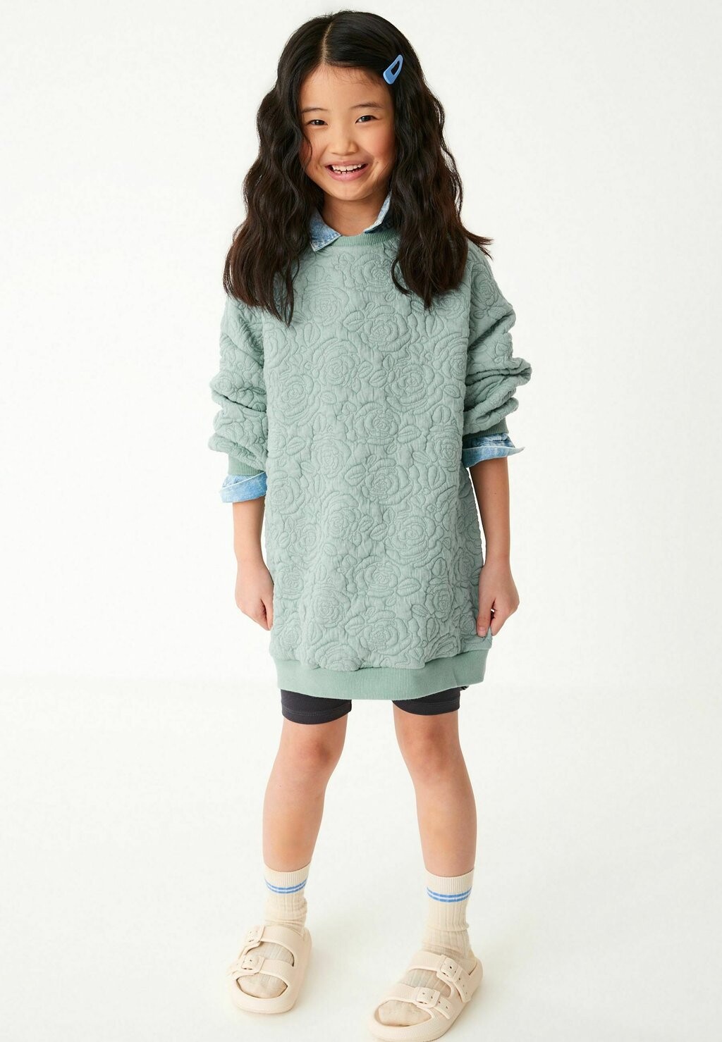 

Платье трикотажное Standard Next, цвет mint green blue floral quilted