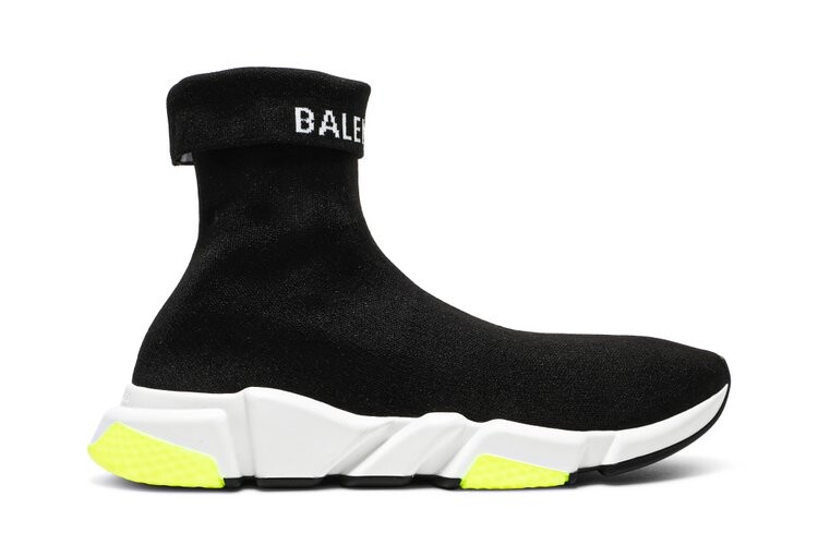 

Кроссовки Balenciaga Speed Sneaker Cuffed 'Black Yellow', черный